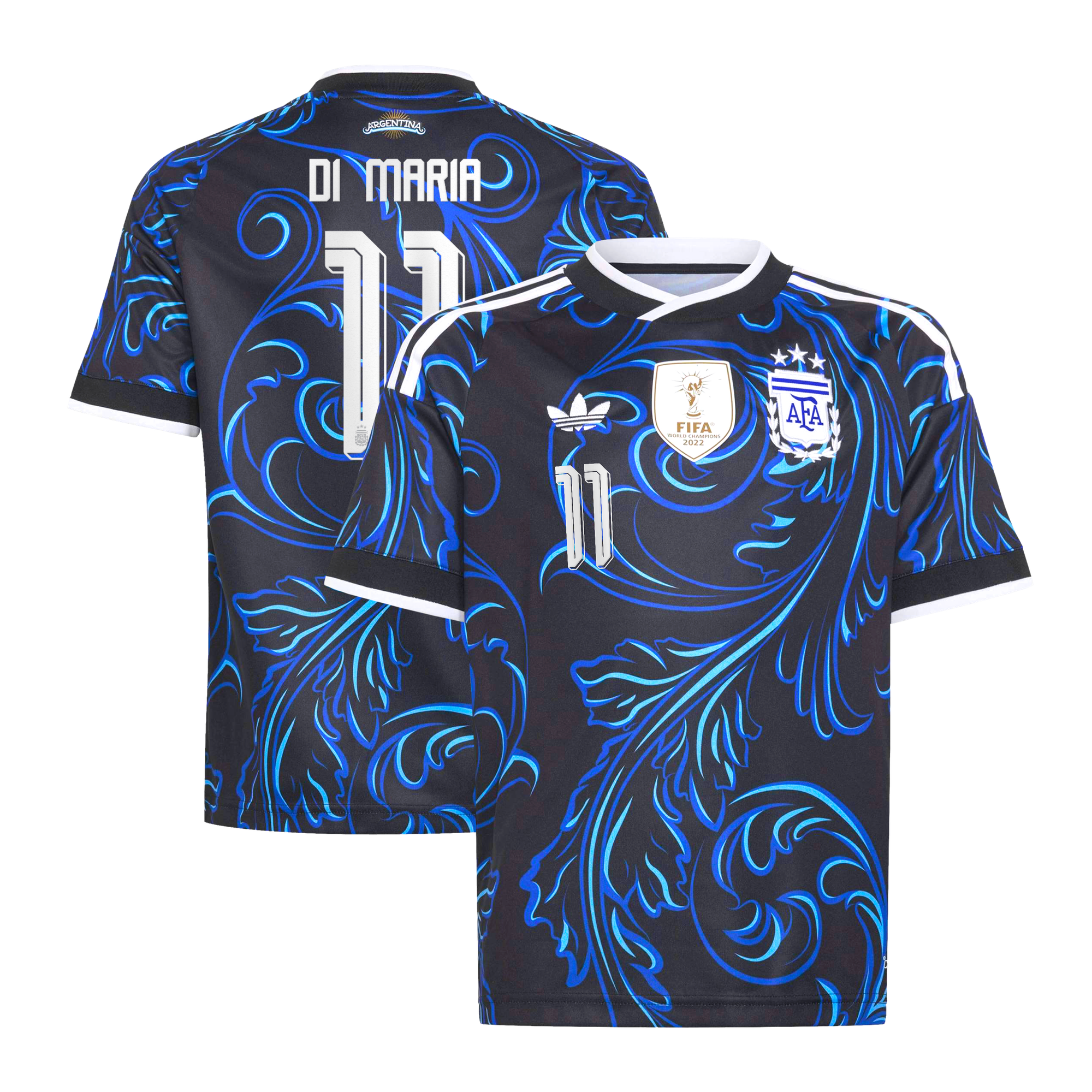 Maillot Extérieur Argentine adidas 26 - Enfant avec flocage Di Maria 11