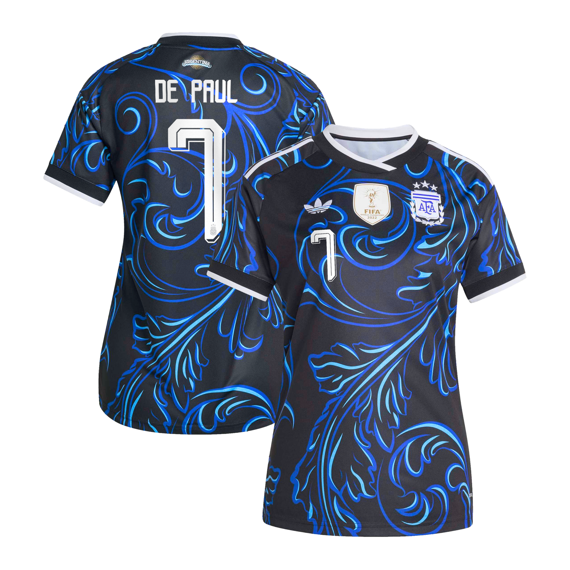 Maillot Extérieur Argentine adidas 26 - Femme avec flocage De Paul 7