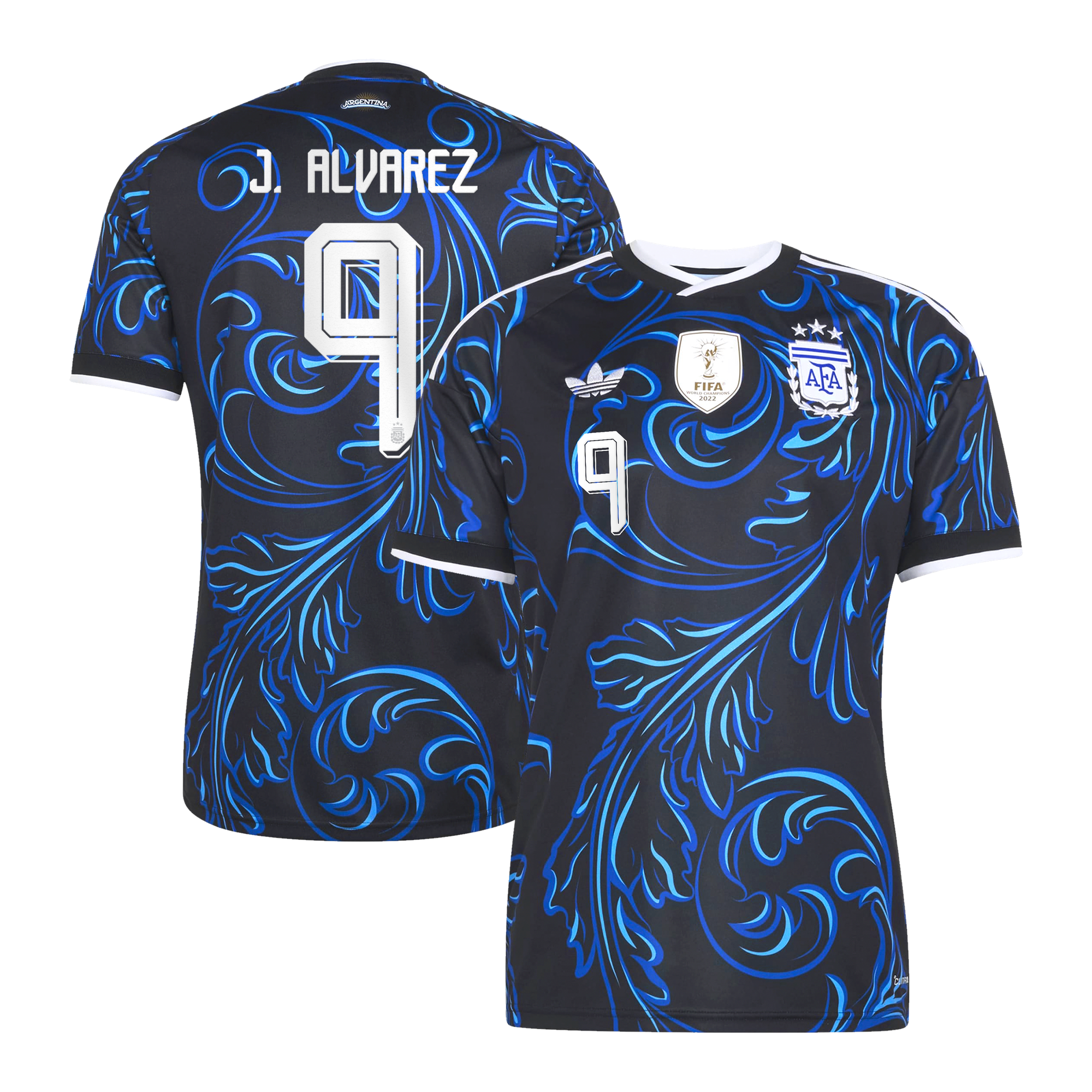 Maillot Extérieur Argentine adidas 26 avec flocage J. Alvarez 9