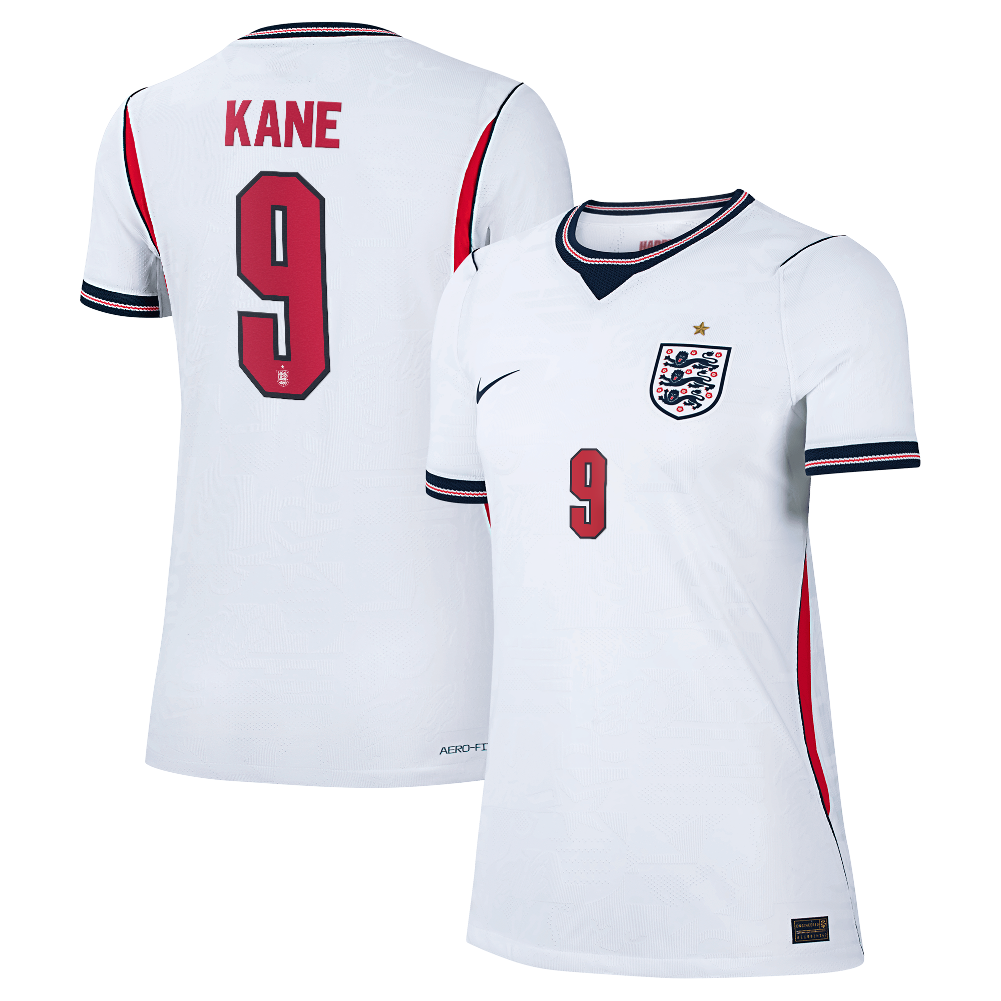 Maillot Domicile Match Angleterre Nike Aero-FIT 2026 - Femme avec flocage Kane 9