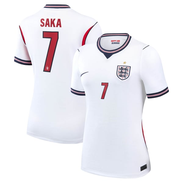 Maillot Domicile Stadium Angleterre Nike 2026 - Femme avec flocage Saka 7