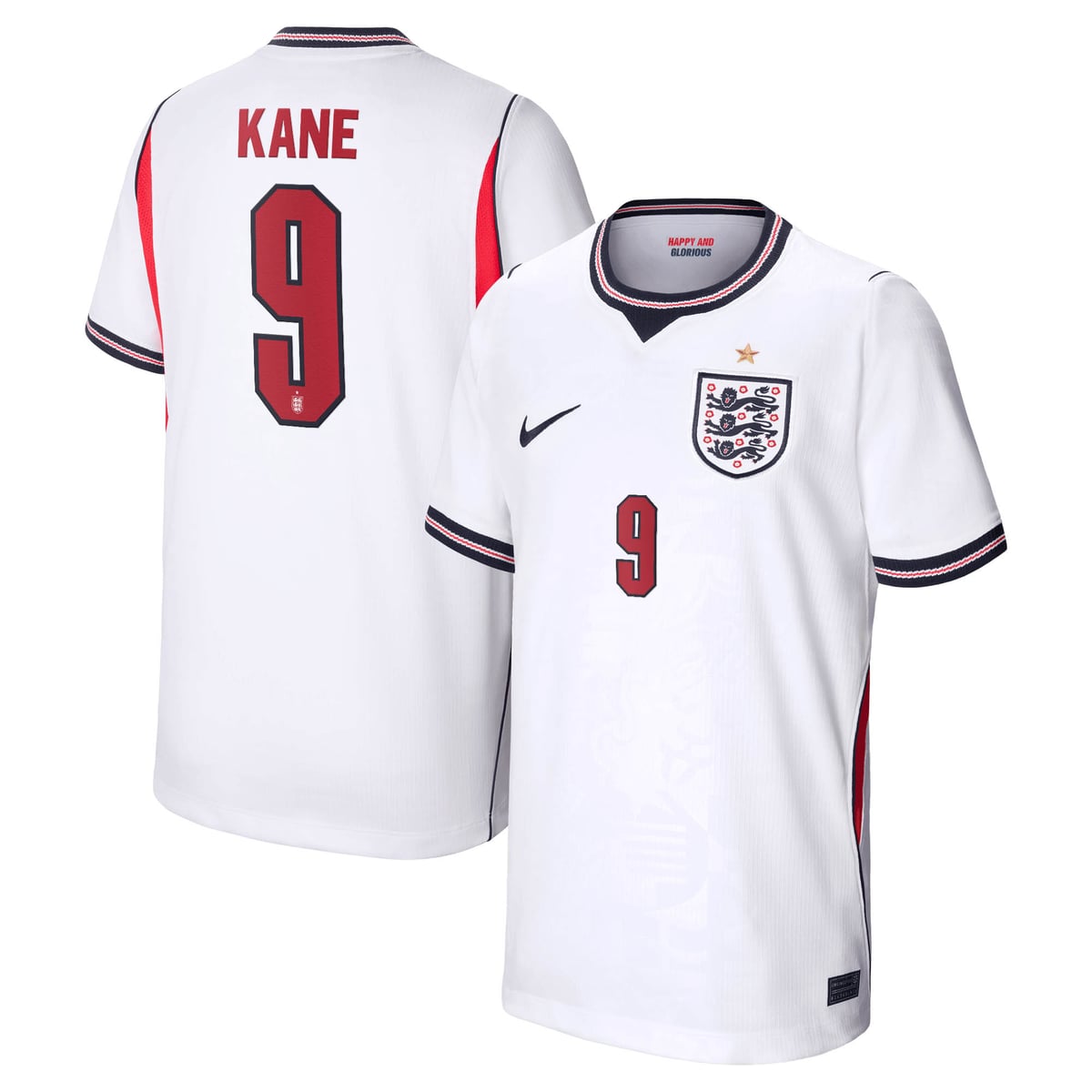 Maillot Domicile Stadium Angleterre Nike 2026 - Enfant avec flocage Kane 9