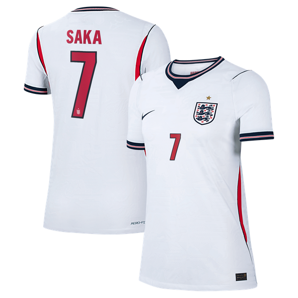 Maillot Domicile Match Angleterre Nike Aero-FIT 2026 - Femme avec flocage Saka 7