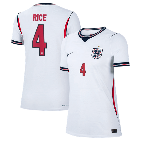 Maillot Domicile Match Angleterre Nike Aero-FIT 2026 - Femme avec flocage Rice 4