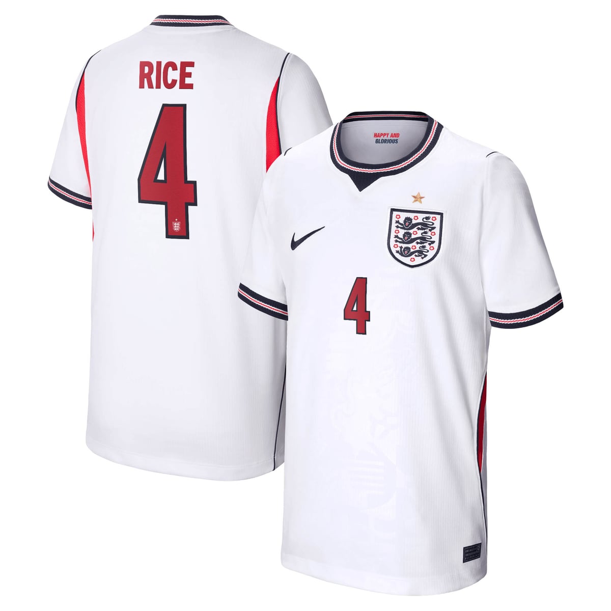 Maillot Domicile Stadium Angleterre Nike 2026 - Enfant avec flocage Rice 4