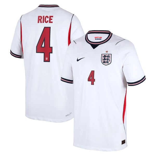 Maillot Domicile Match Angleterre Nike Aero-FIT 2026 - Enfant avec flocage Rice 4