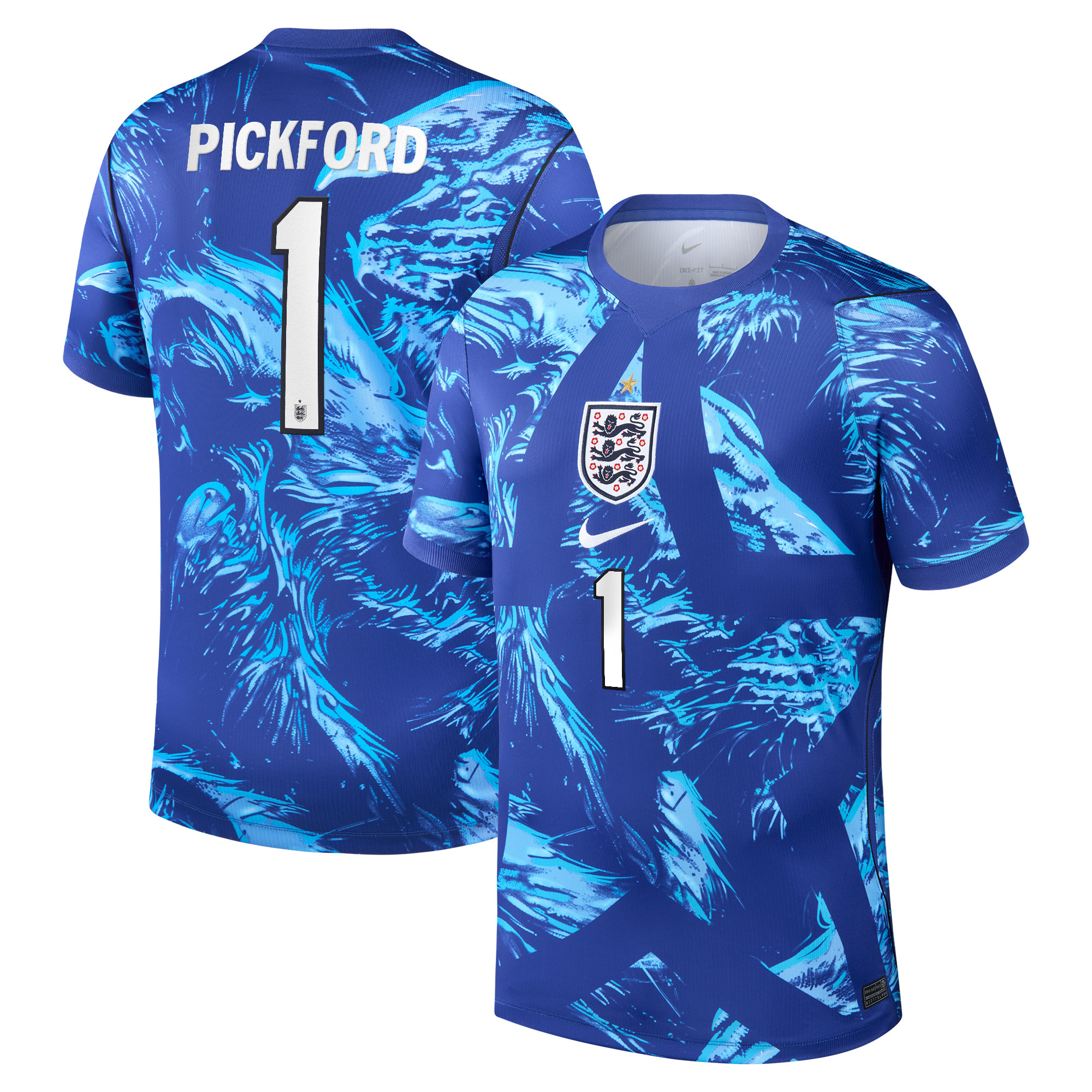 Maillot Gardien Stadium Angleterre Nike 2026 avec flocage Pickford 1