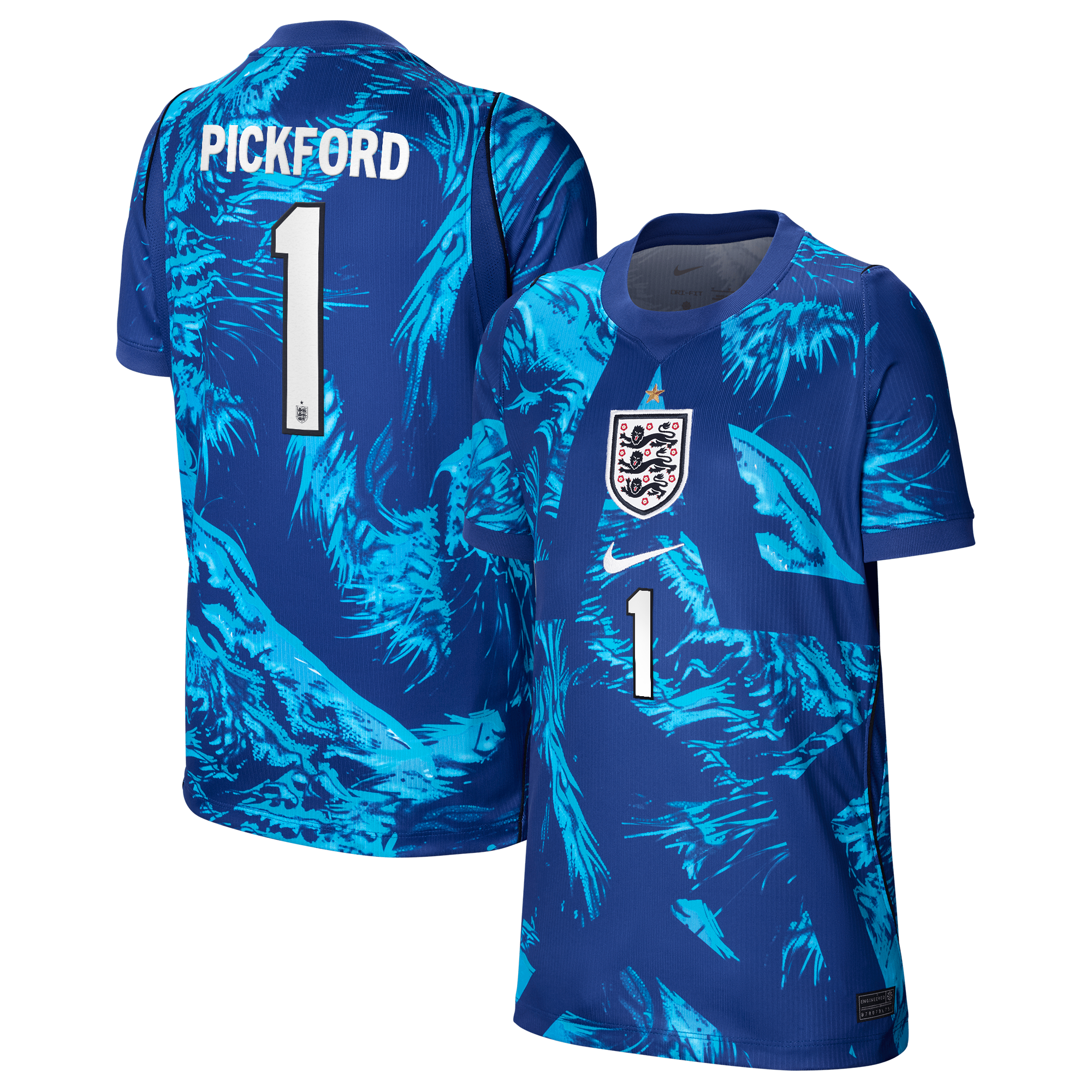 Maillot Gardien Stadium Angleterre Nike 2026 - Enfant avec flocage Pickford 1