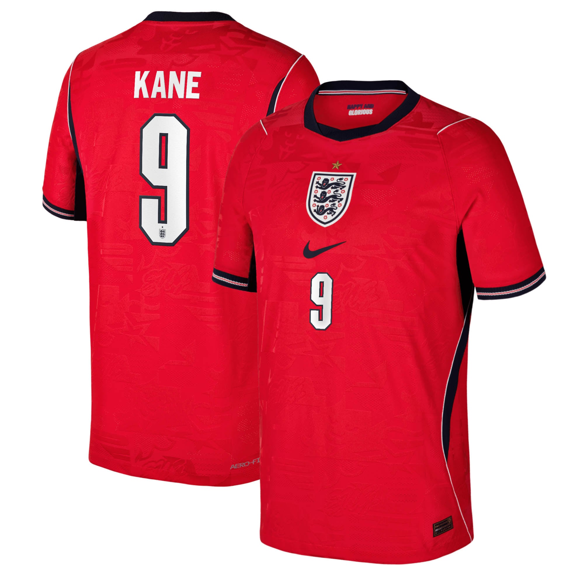 Maillot Extérieur Match Angleterre Nike Aero-FIT 2026 - Enfant avec flocage Kane 9