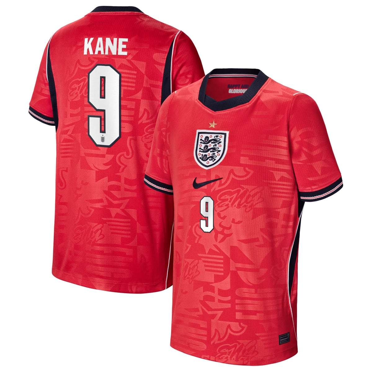 Maillot Extérieur Stadium Angleterre Nike 2026 - Enfant avec flocage Kane 9
