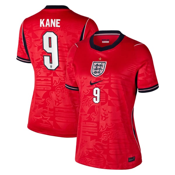 Maillot Extérieur Stadium Angleterre Nike 2026 - Femme avec flocage Kane 9