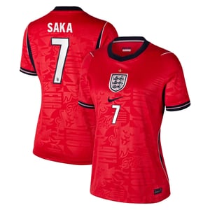 Maillot Extérieur Stadium Angleterre Nike 2026 - Femme avec flocage Saka 7, vue 2