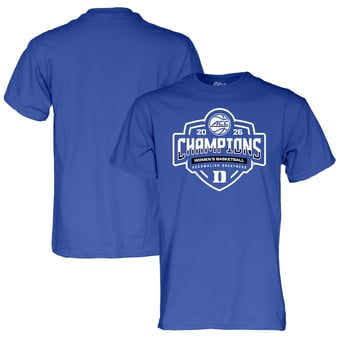 Unisex Blue 84  Royal Duke Blue Devils 2026 ACC Women's Basketball Tournament Champions Locker Room T-Shirt