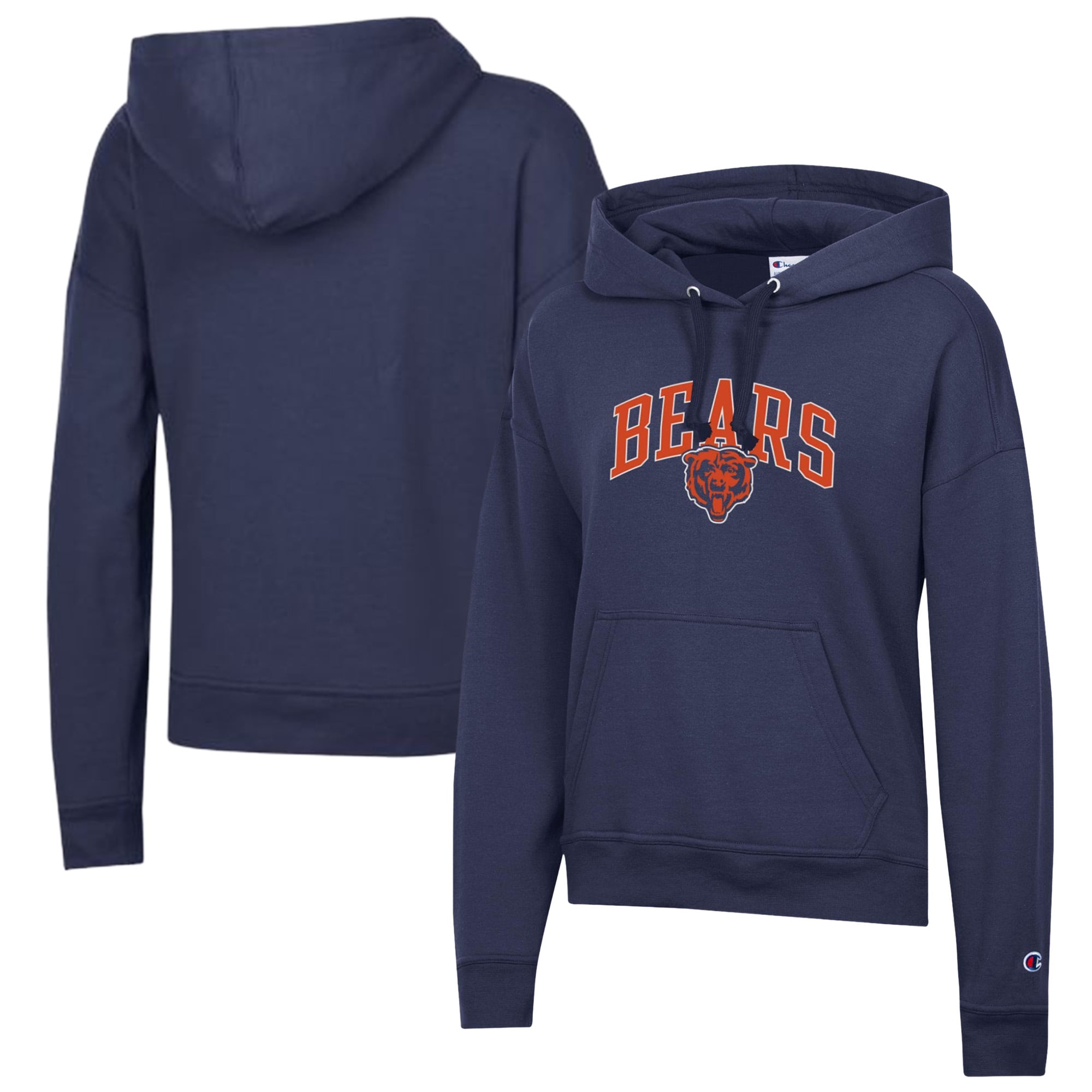 Women's Champion  Navy Chicago Bears Powerblend Hoodie