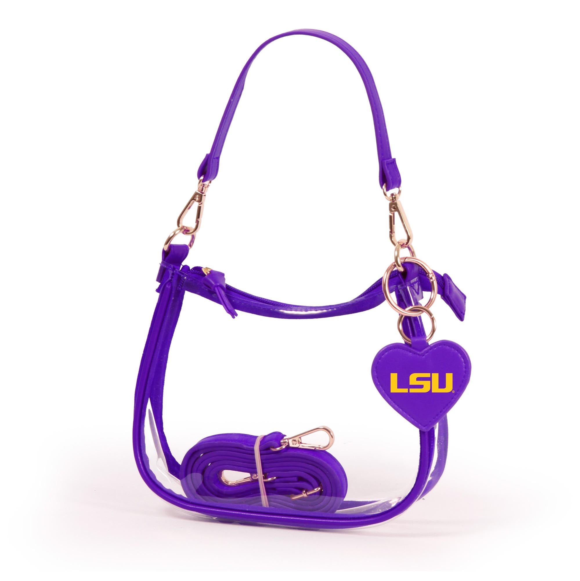 LSU Tigers Clara Purse with Heart Charm