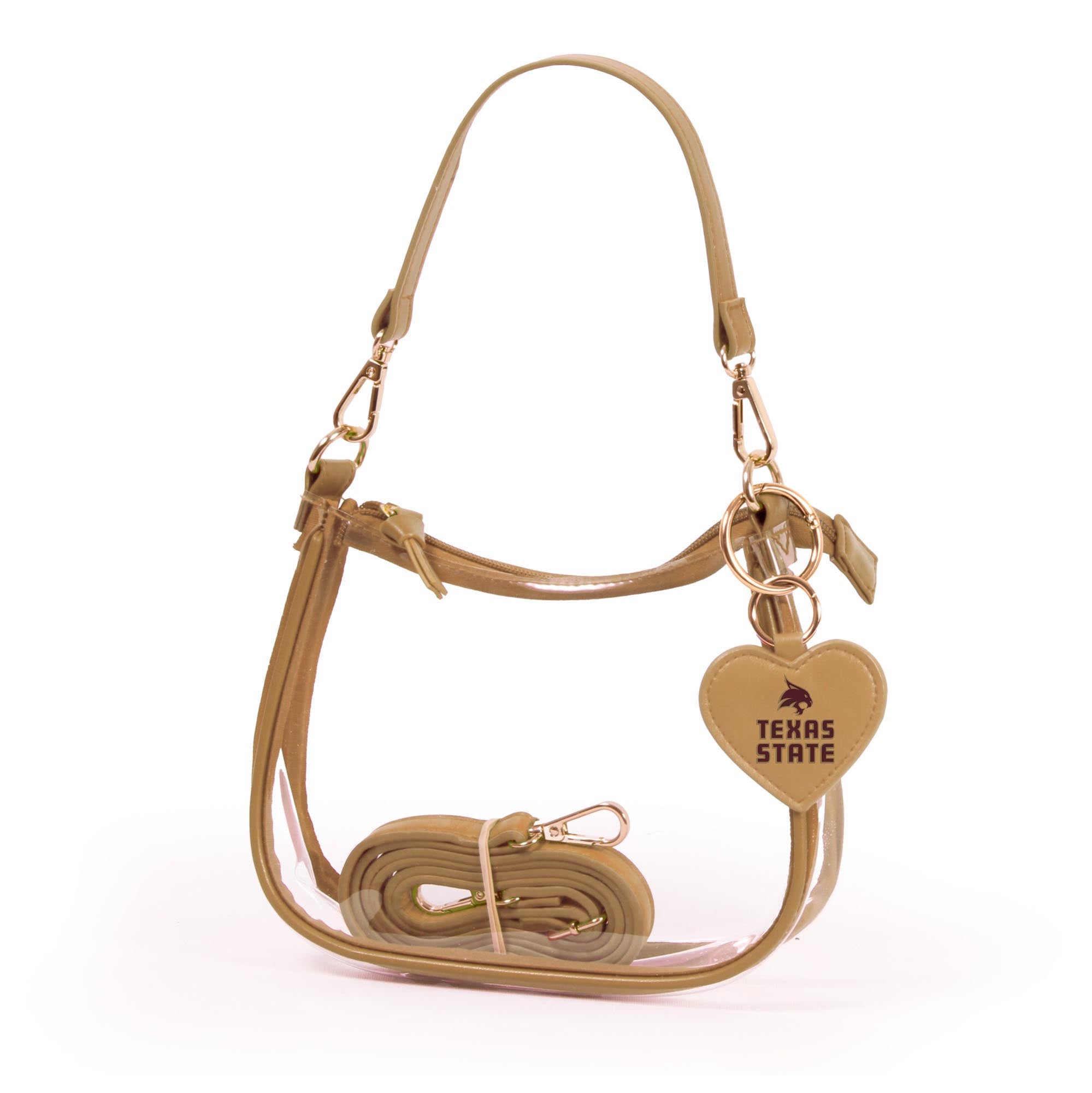 Texas State Bobcats Clara Purse with Heart Charm