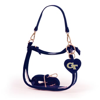 Georgia Tech Yellow Jackets Clara Purse with Heart Charm