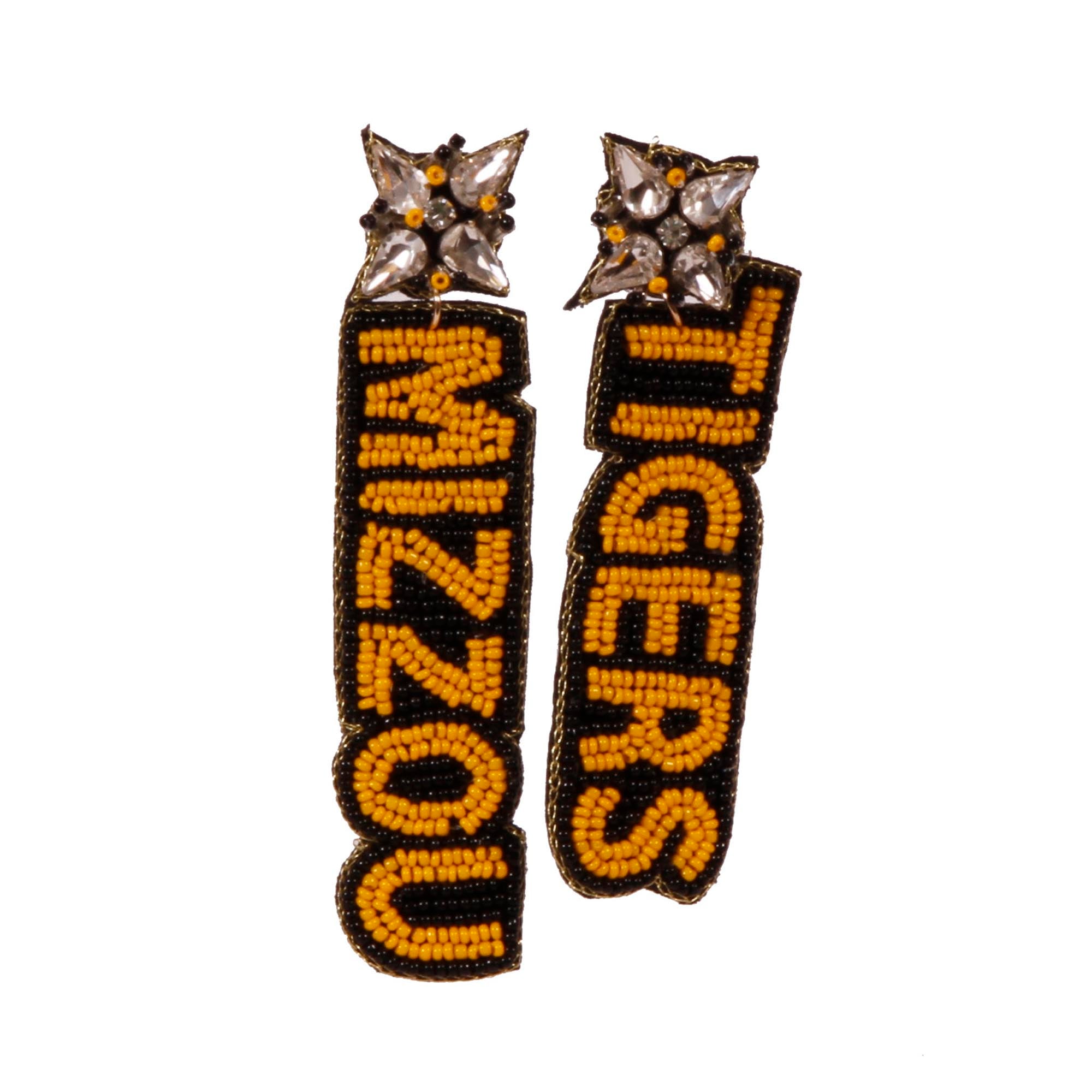 Missouri Tigers Beaded Earrings