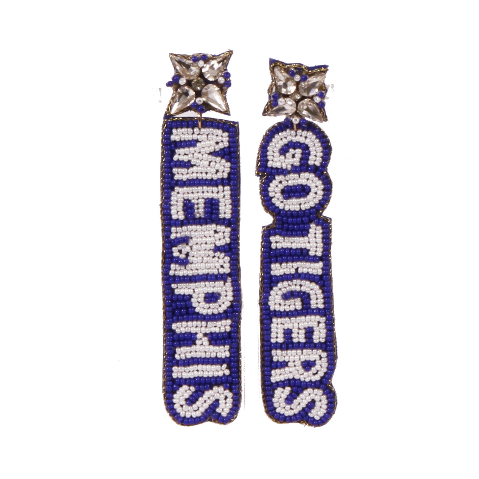Memphis Tigers Beaded Earrings
