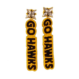 Iowa Hawkeyes Beaded Earrings
