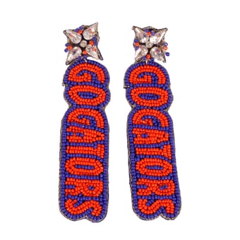Florida Gators Beaded Earrings
