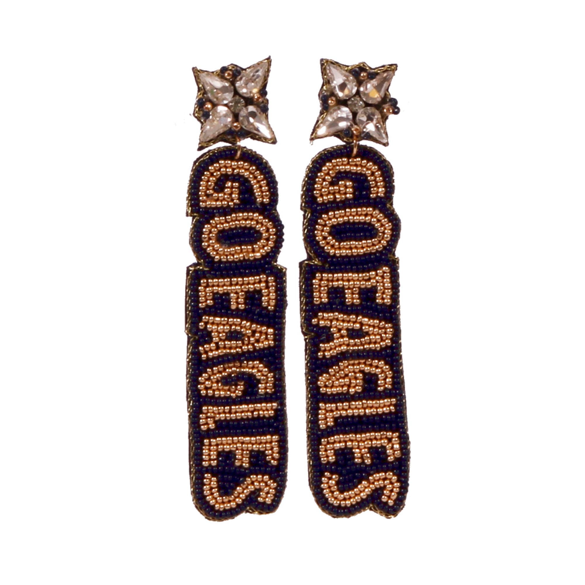 Georgia Southern Eagles Beaded Earrings