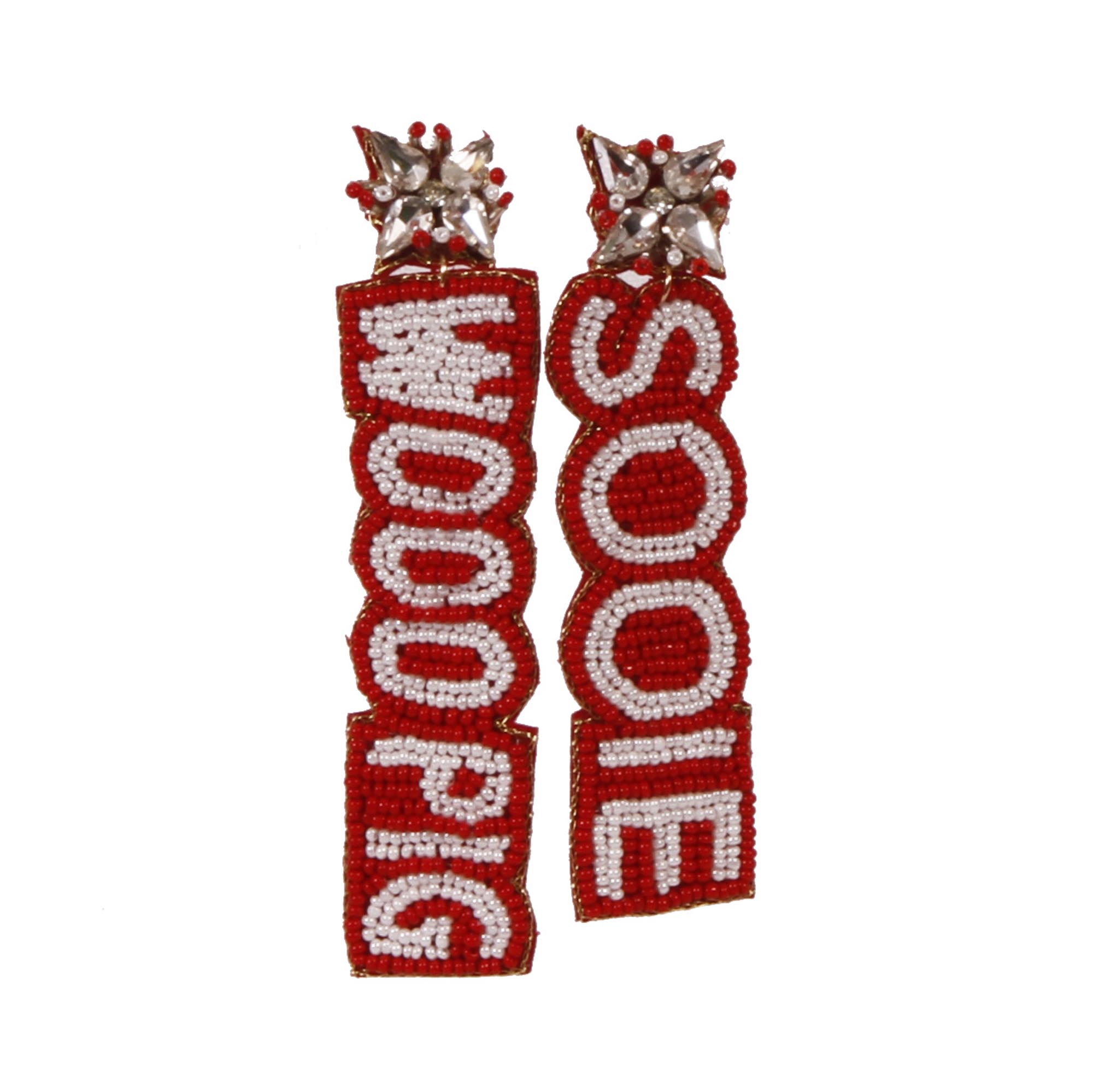 Arkansas Razorbacks Beaded Earrings