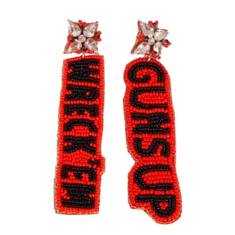 Texas Tech Red Raiders Beaded Earrings