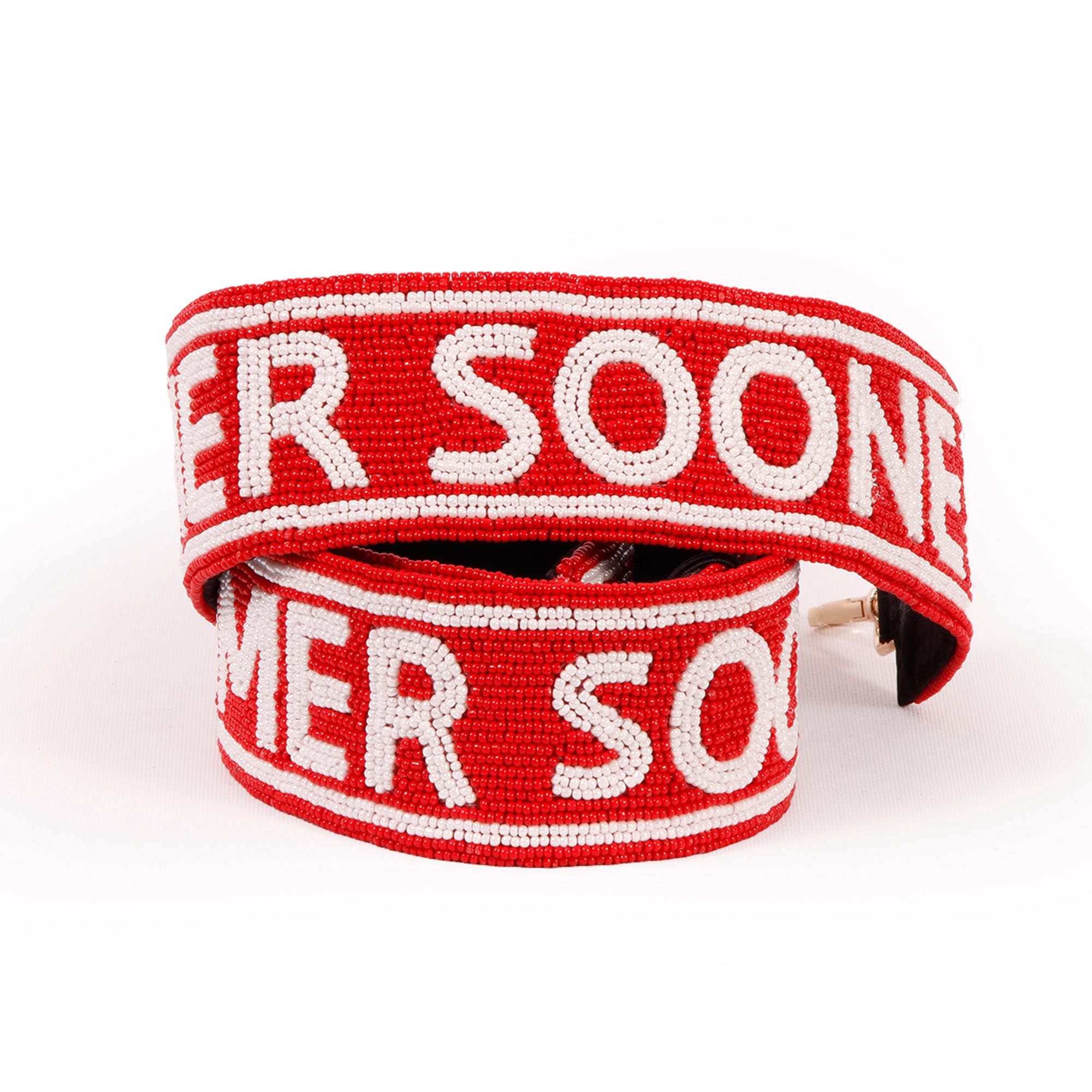 Oklahoma Sooners Beaded Purse Strap
