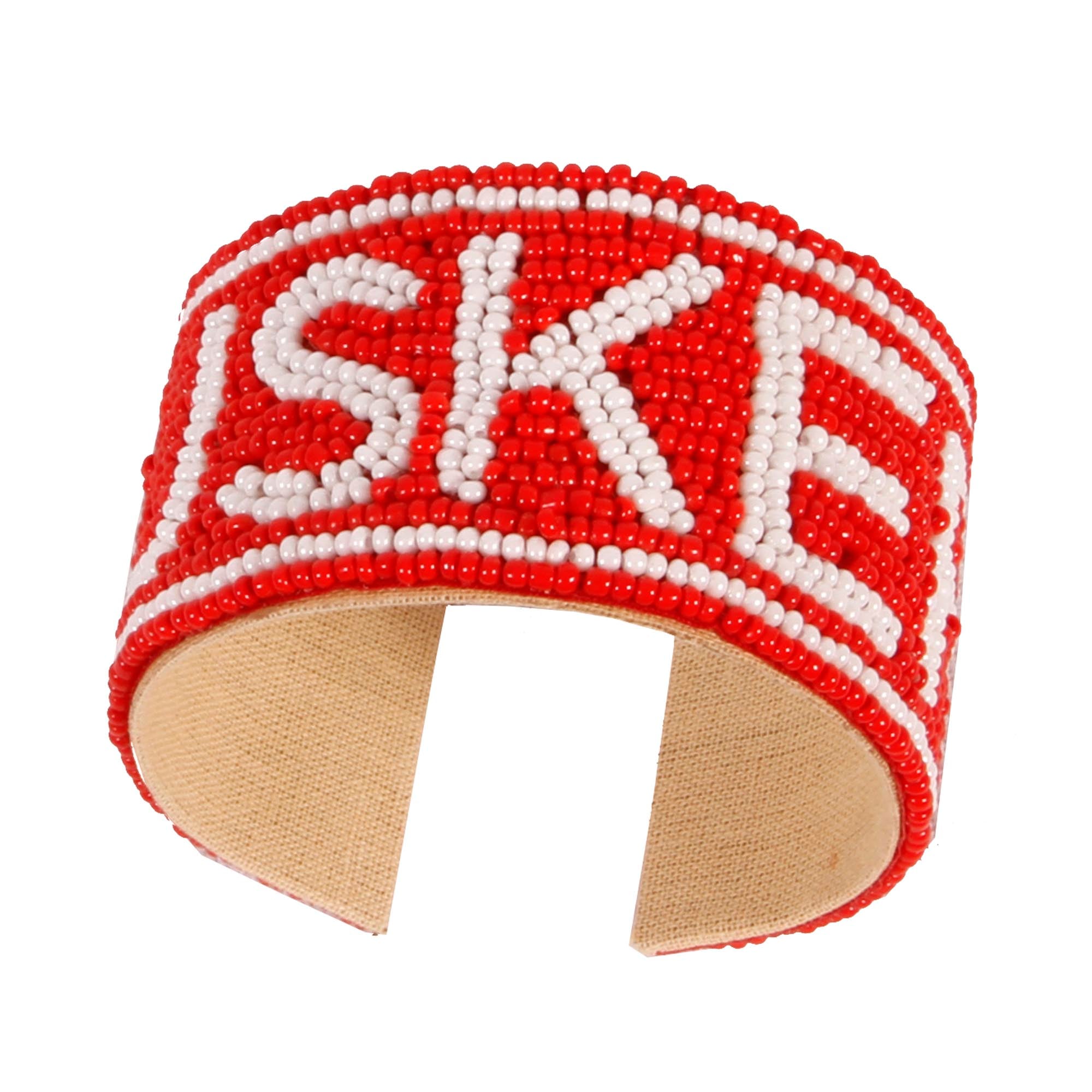 Nebraska Huskers Beaded Cuff Wristlet