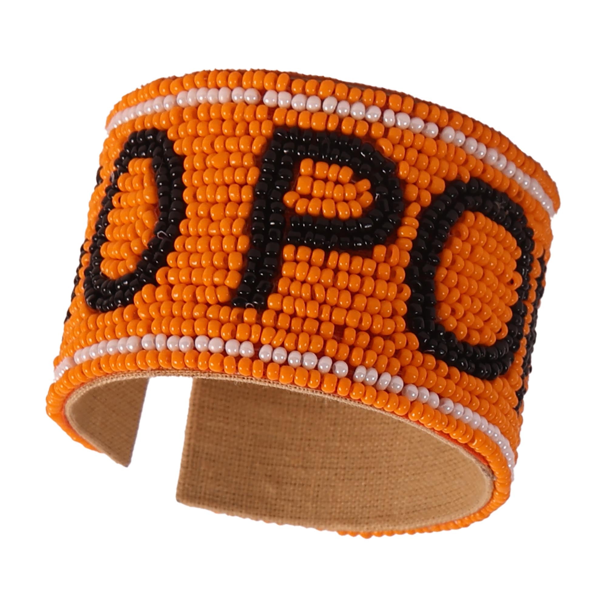 Oklahoma State Cowboys Beaded Cuff Wristlet