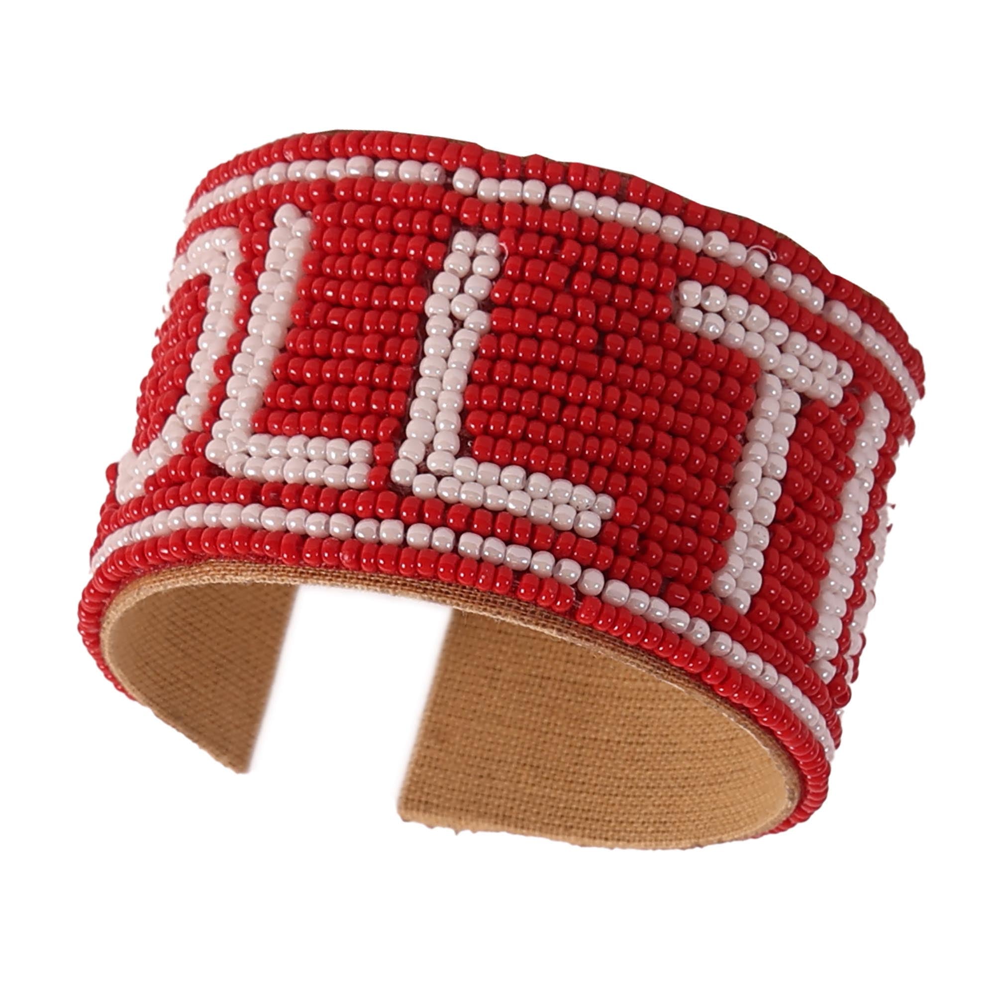 Alabama Crimson Tide Beaded Cuff Wristlet