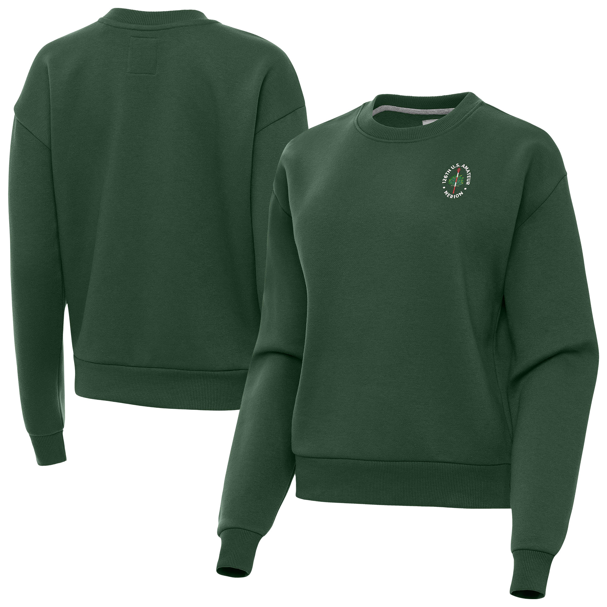 Women’s 2026 U.S. Amateur Antigua Hunter Green Victory Sweatshirt Women’s 2026 U.S. Amateur Antigua Hunter Green Victory Sweatshirt