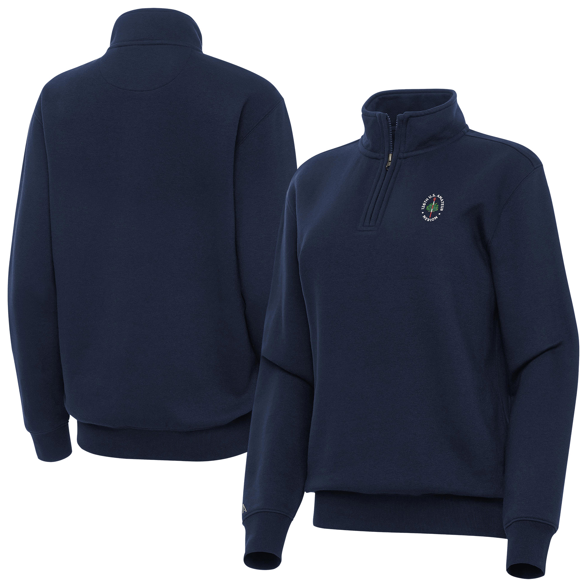 Women’s 2026 U.S. Amateur Antigua Navy Victory Quarter-Zip Pullover Women’s 2026 U.S. Amateur Antigua Navy Victory Quarter-Zip Pullover