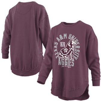 Women's Pressbox  Maroon Texas A&M Aggies Blitz Crewneck Sweatshirt