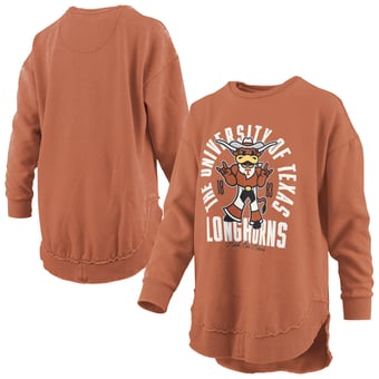 Women's Pressbox  Texas Orange Texas Longhorns Blitz Crewneck Sweatshirt