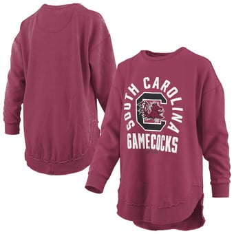 Women's Pressbox  Garnet South Carolina Gamecocks Blitz Crewneck Sweatshirt