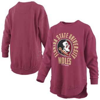 Women's Pressbox  Garnet Florida State Seminoles Blitz Crewneck Sweatshirt