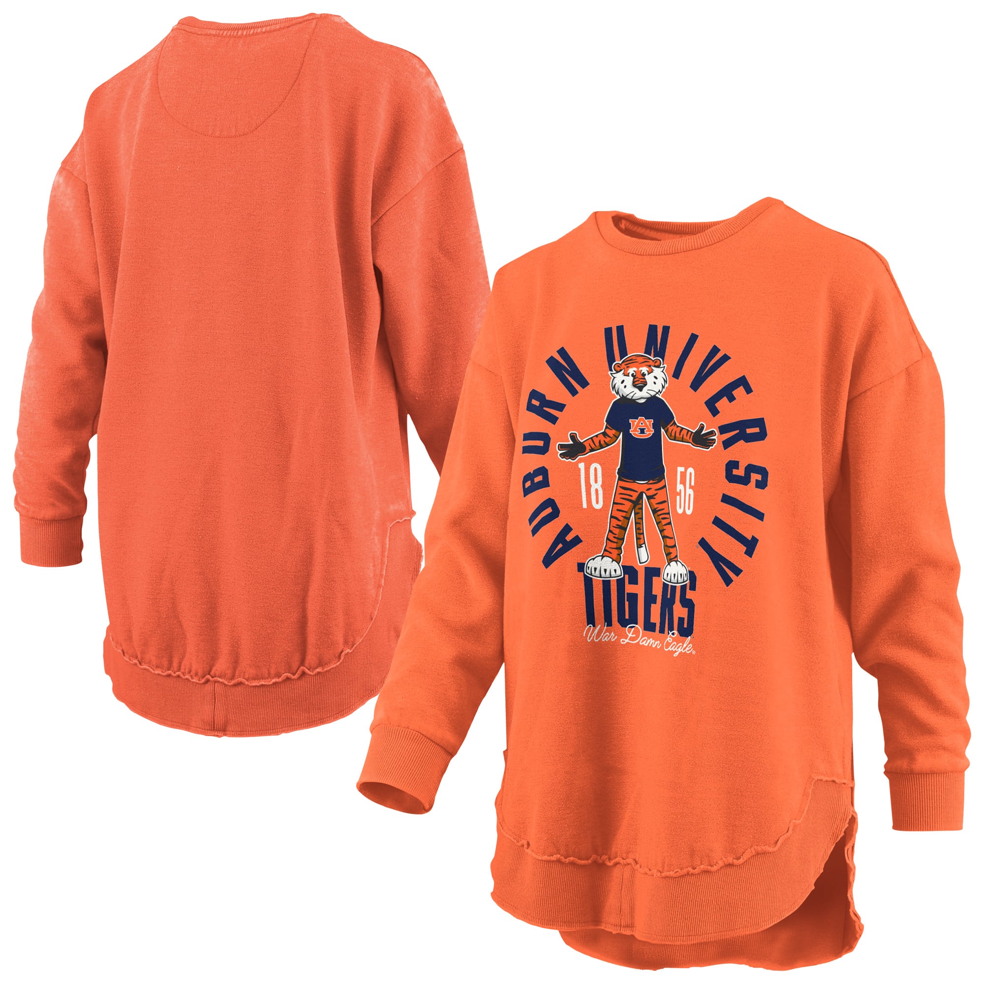 Women's Pressbox  Orange Auburn Tigers Blitz Long Sleeve T-Shirt