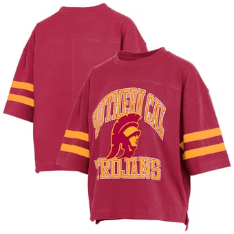 Women's Pressbox  Cardinal USC Trojans Wayne Tyler Cropped T-Shirt