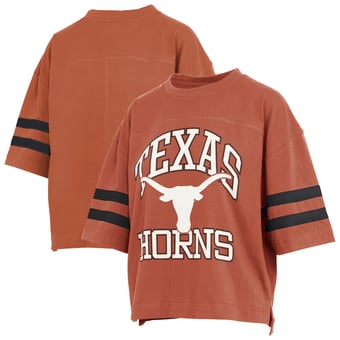 Women's Pressbox  Texas Orange Texas Longhorns Wayne Tyler Cropped T-Shirt