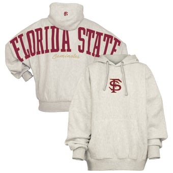 Women's Pressbox Gray Florida State Seminoles Belvedere Oversized Hoodie