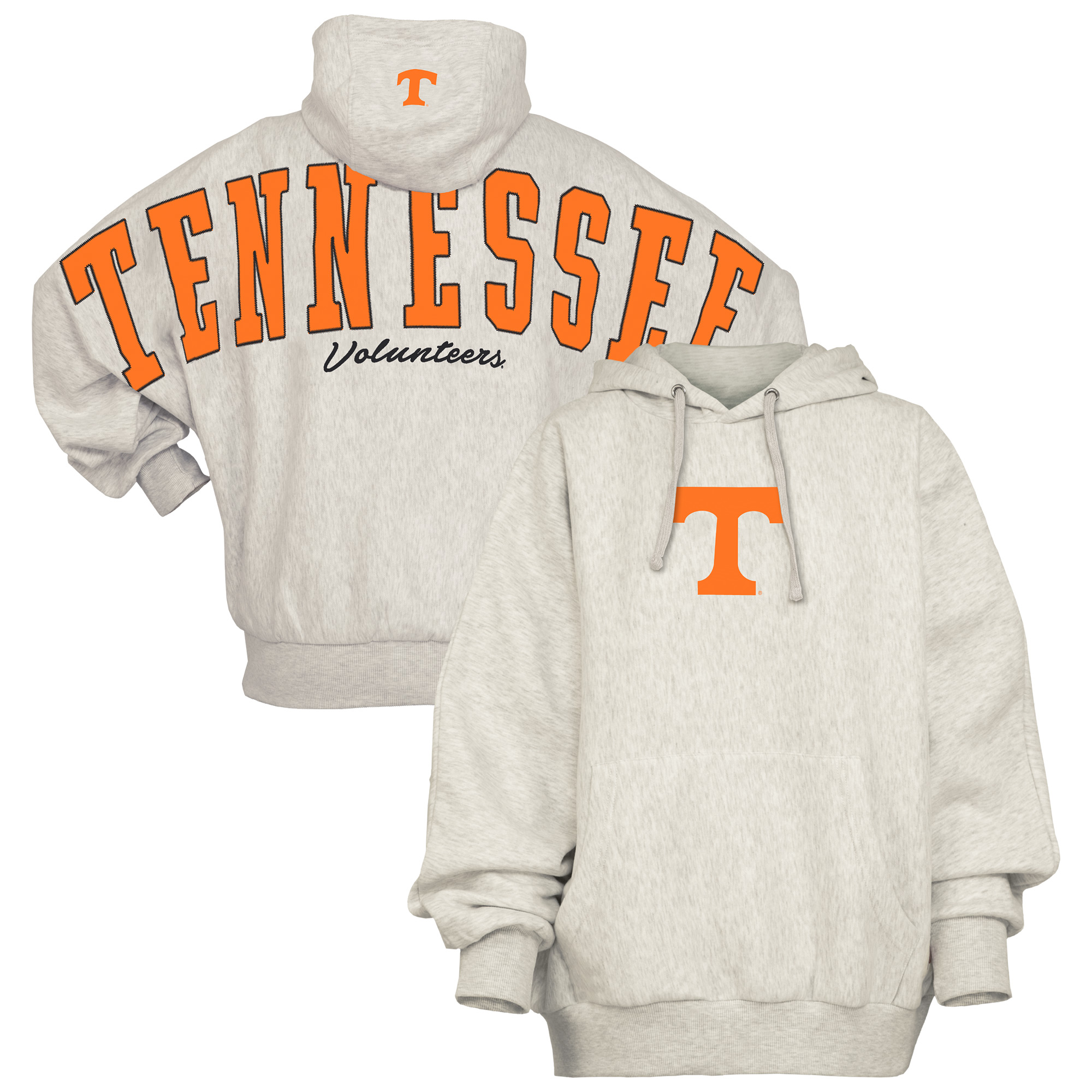 Women's Pressbox Gray Tennessee Volunteers Belvedere Oversized Hoodie