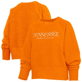 Women's Pressbox Tennessee Orange Tennessee Volunteers Champagne Nova Quilted Sweatshirt