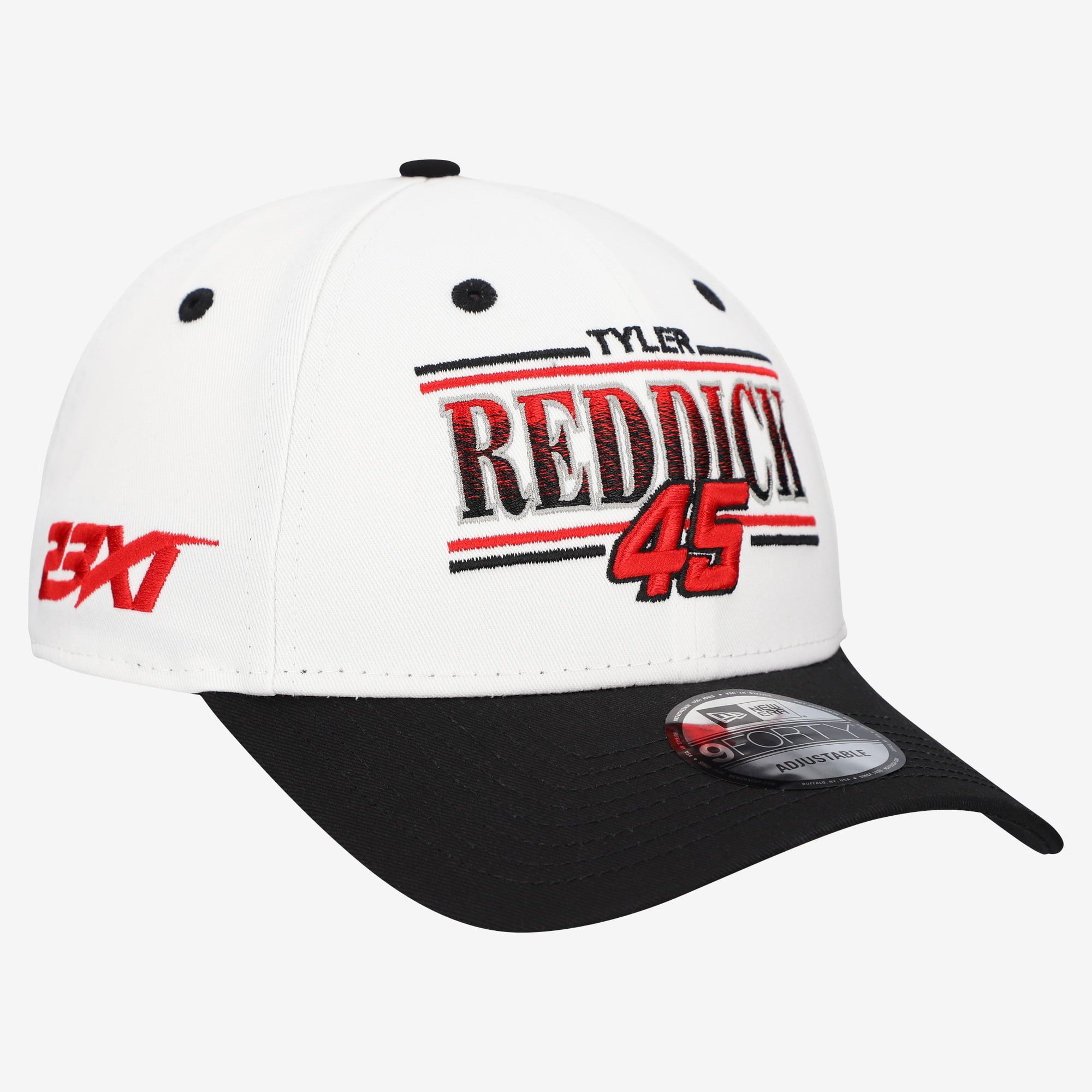 Men’s New Era White Tyler Reddick Bars 9FORTY Adjustable Hat Men’s New Era White Tyler Reddick Bars 9FORTY Adjustable Hat
