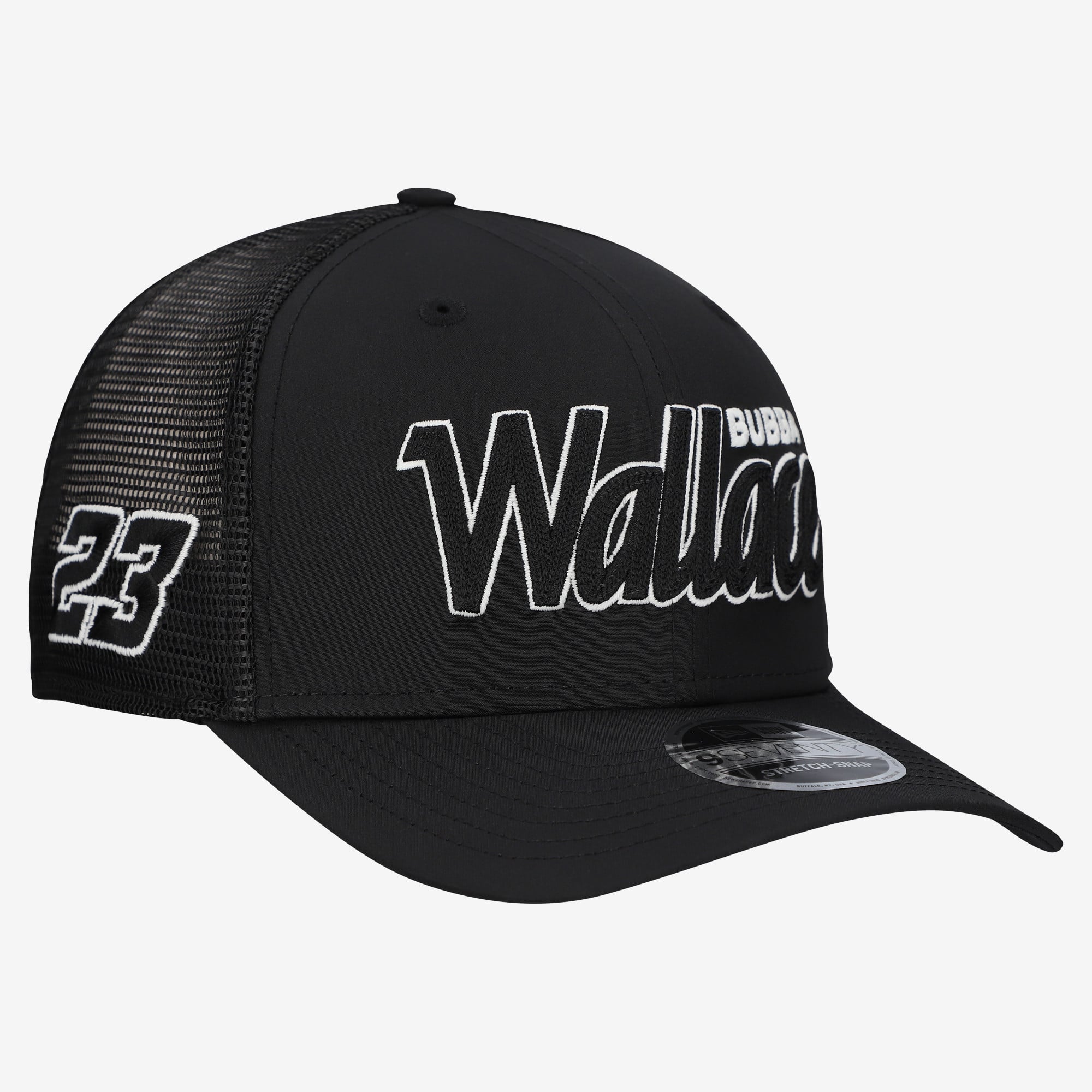 Men’s New Era Black Bubba Wallace 9SEVENTY Chain Glow Stretch-Snap Hat