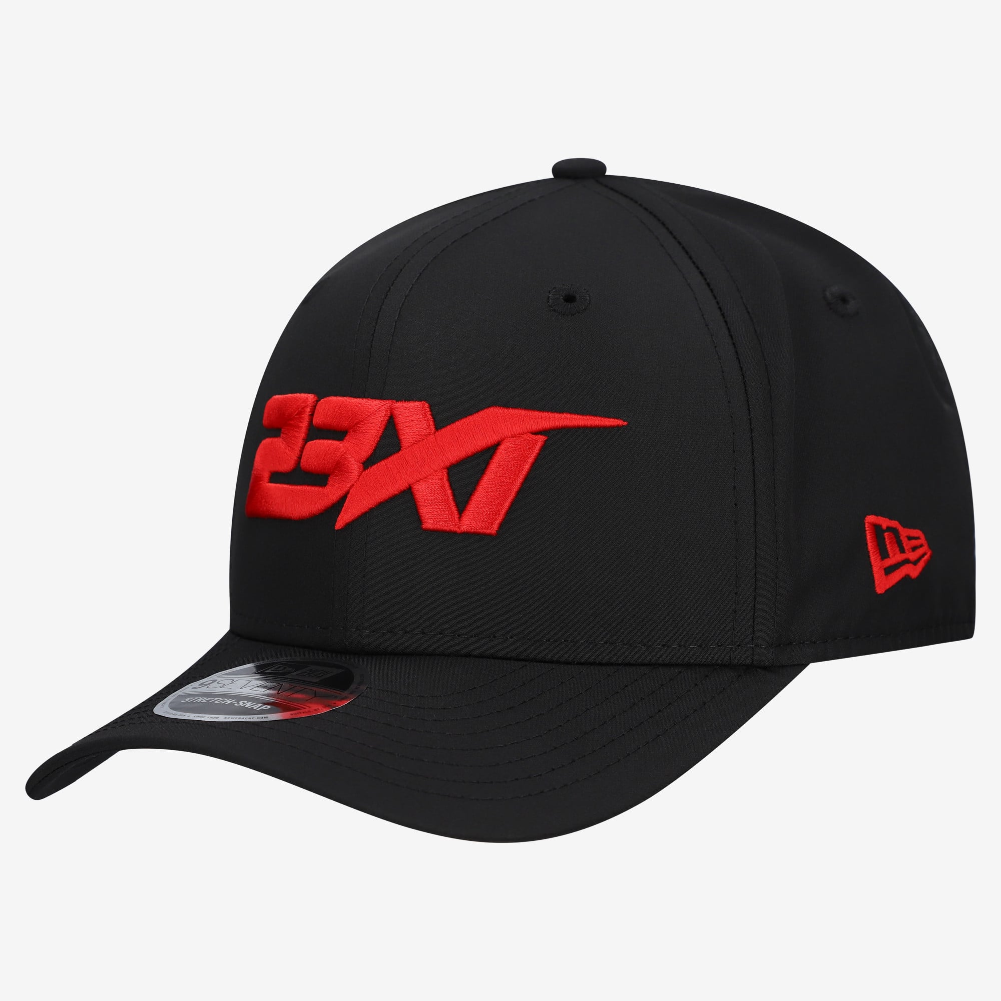 Men's New Era  Black 23XI Racing 9SEVENTY Adjustable Hat
