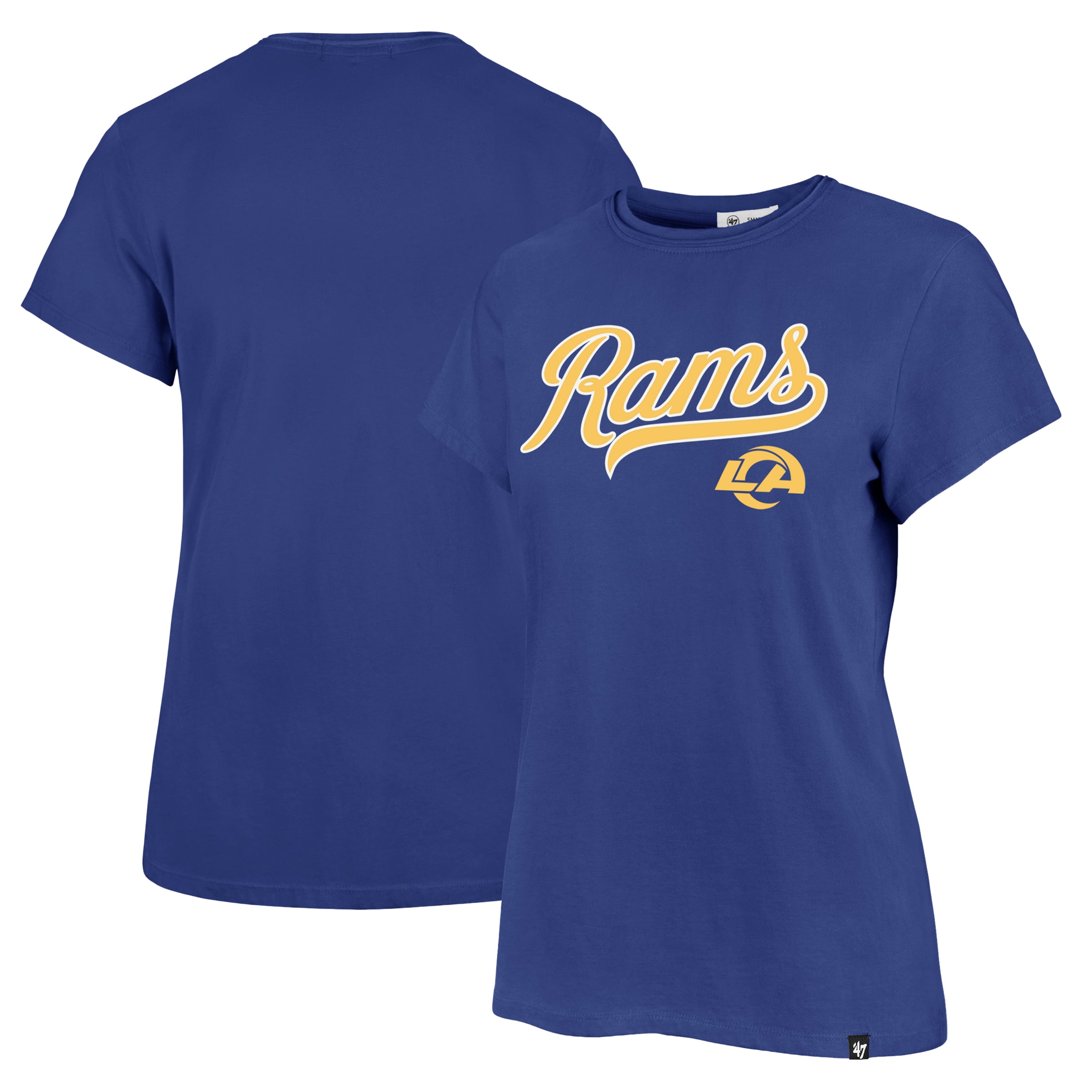 Women's '47 Royal Los Angeles Rams Tailsweep Frankie T-Shirt