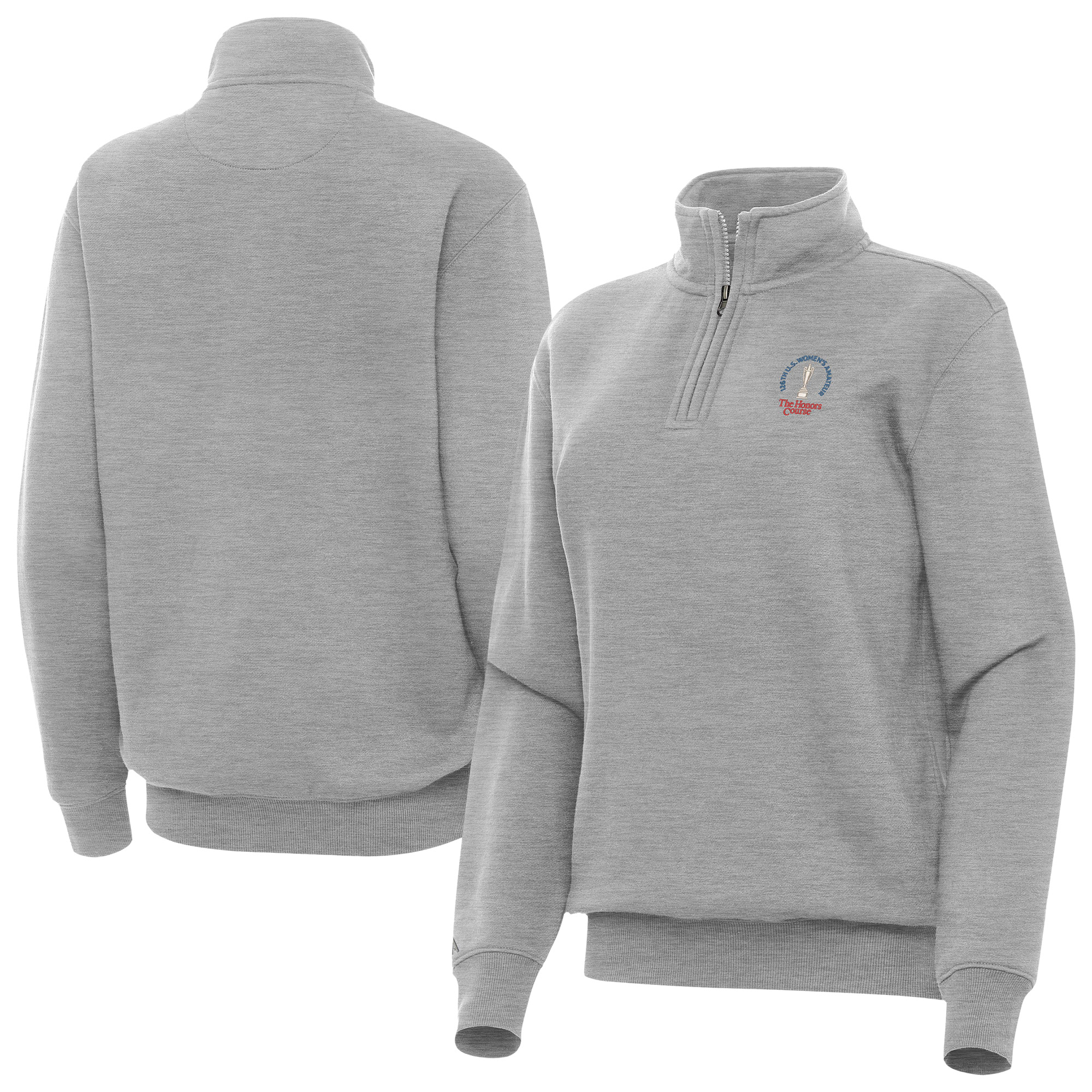 Women’s 2026 U.S. Women’s Amateur Antigua Gray Victory Quarter-Zip Pullover
