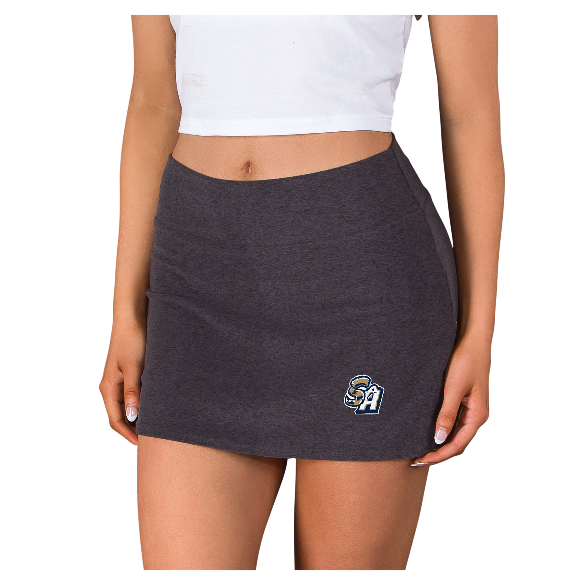 Women’s Concepts Sport Charcoal San Antonio Missions Centerline Knit Skort